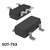 SMD DI ESD DF5A6.8LF (TE85L,F) ESD PROTECTION DIODE SMT SOT-753